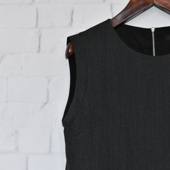 J CREW FAUX LEATHER POCKET SHIFT DRESS Size 12 - Picture 2 of 6